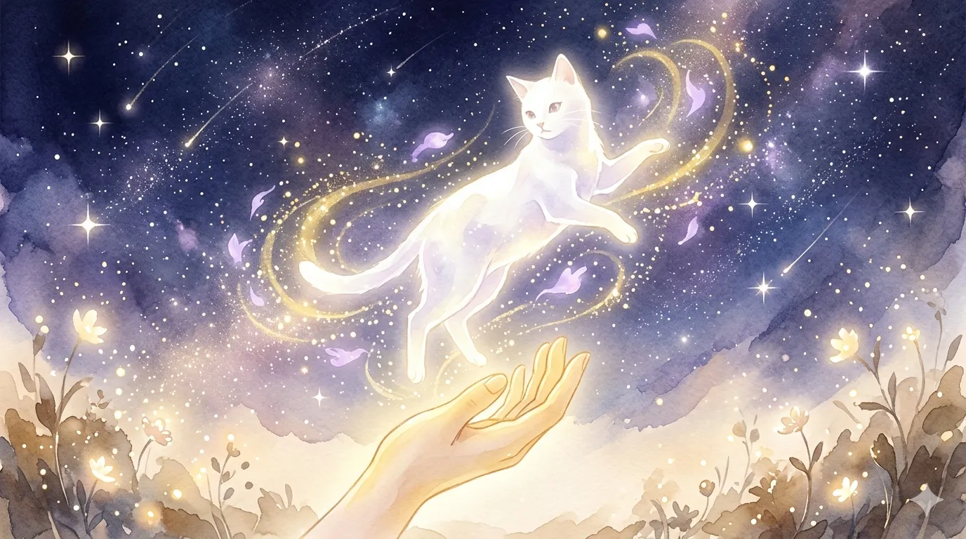 Le chat blanc - message de l